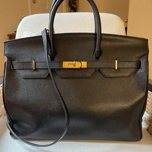 Michelangelo Italian leather tote (Hermes Birkin-esque)